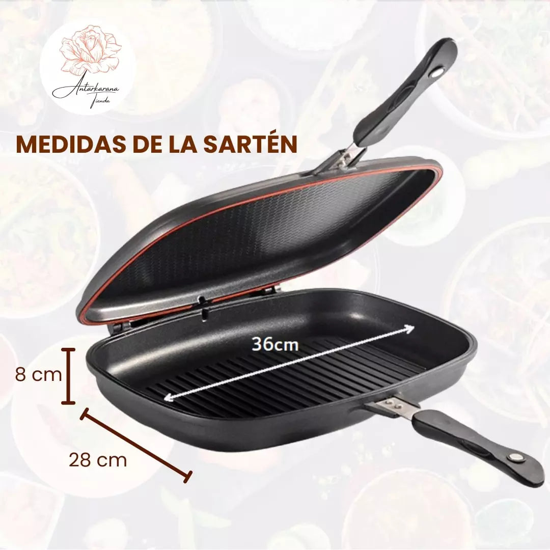 Sartén Doble - Grill Booster