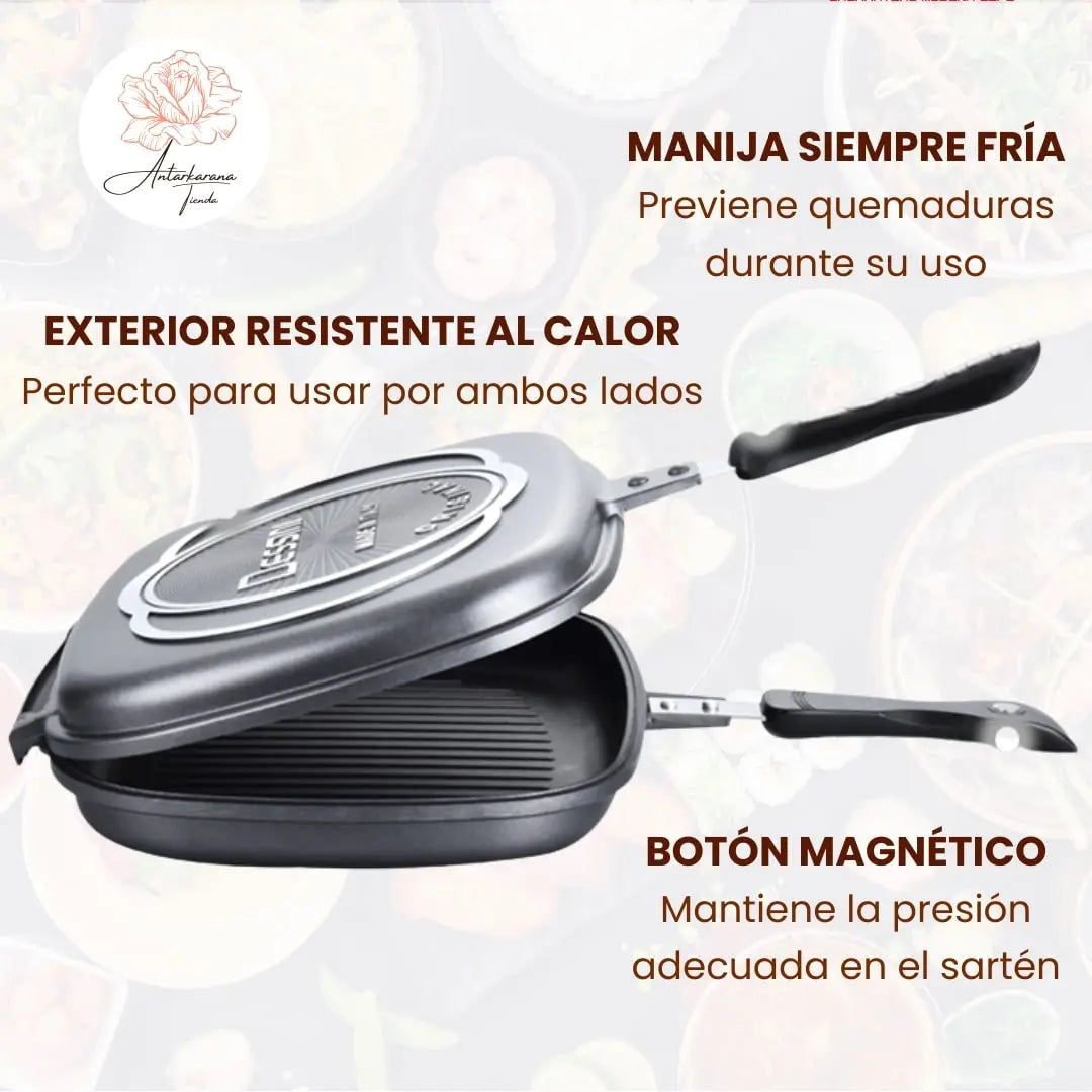 Sartén Doble - Grill Booster